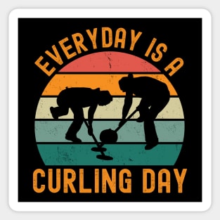 Everyday Is A Curling Day Sticker